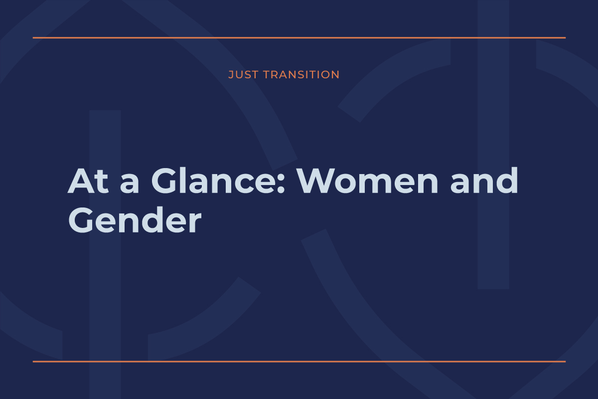 At a Glance: Women and Gender