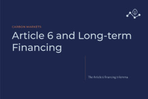 Article 6 and long-term financing