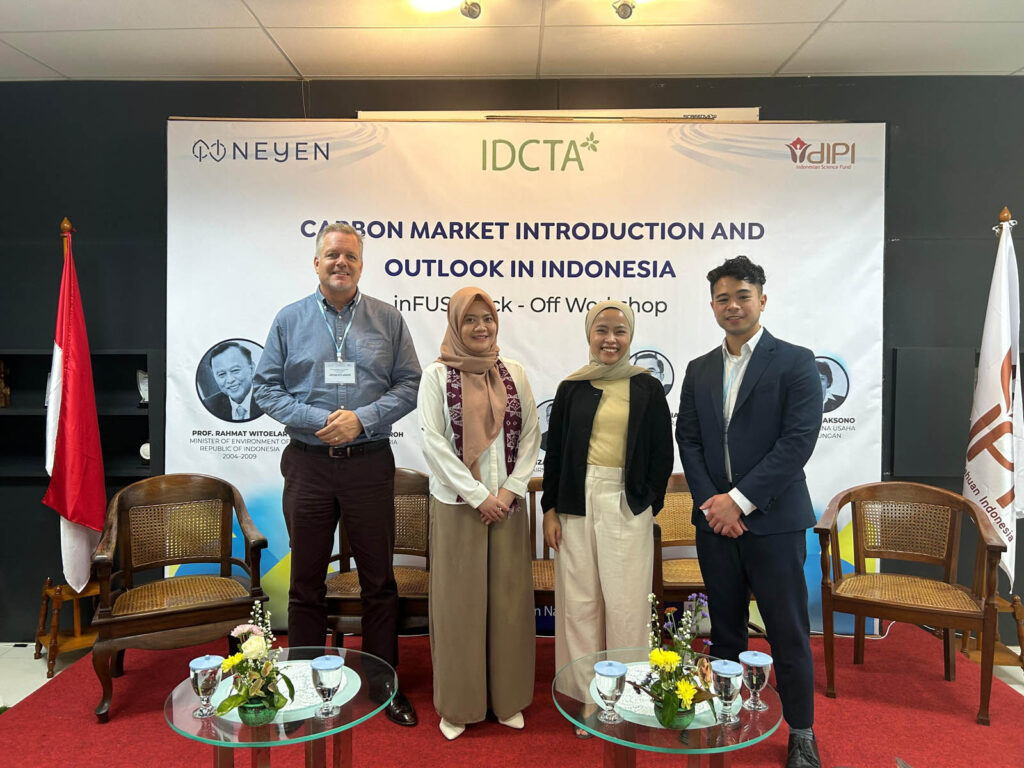 team at Neyen inFUSE Accelerator Carbon Market kick-off event in Jakarta