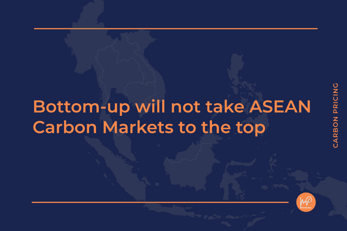 Banner for article "Bottom-up will not take ASEAN Carbon Markets to the top