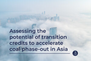 Assessment of the potential of transition credits to accelerate coal phase-out in Asia
