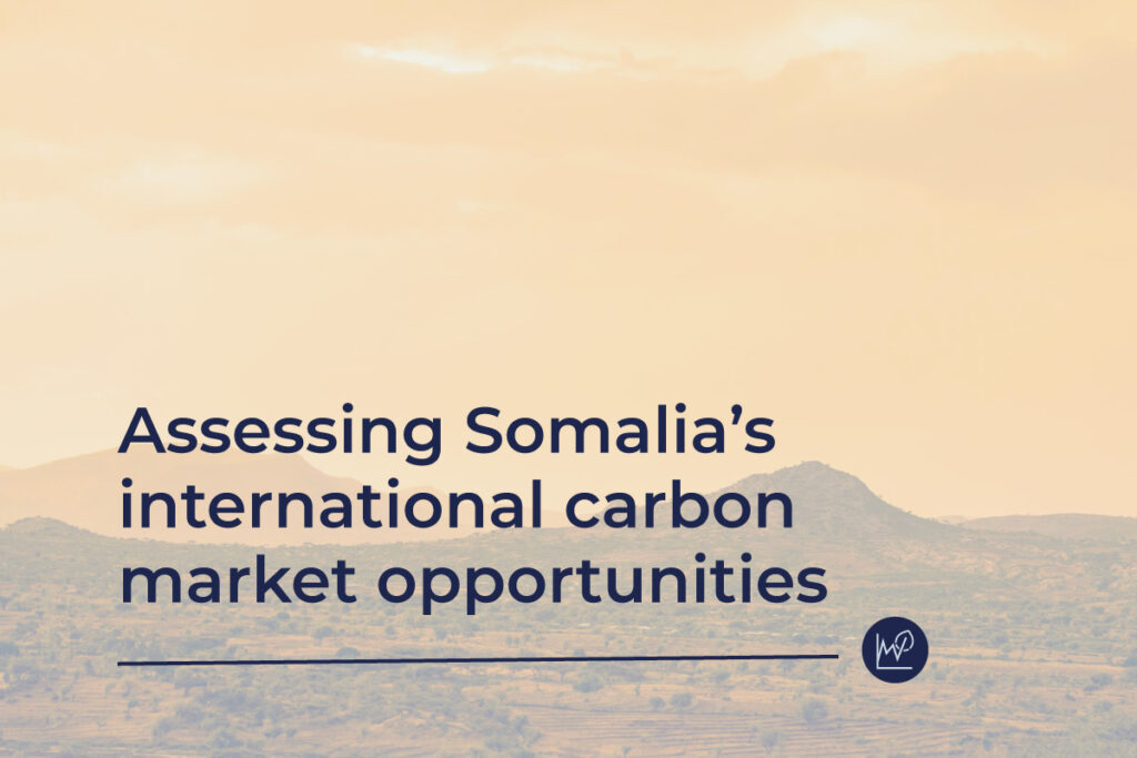 Somalia international carbon market opportunities and readiness assessment