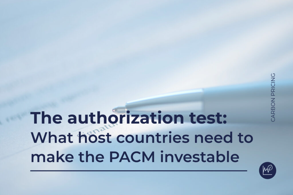 The authorization test: what host countries need to make the PACM investable