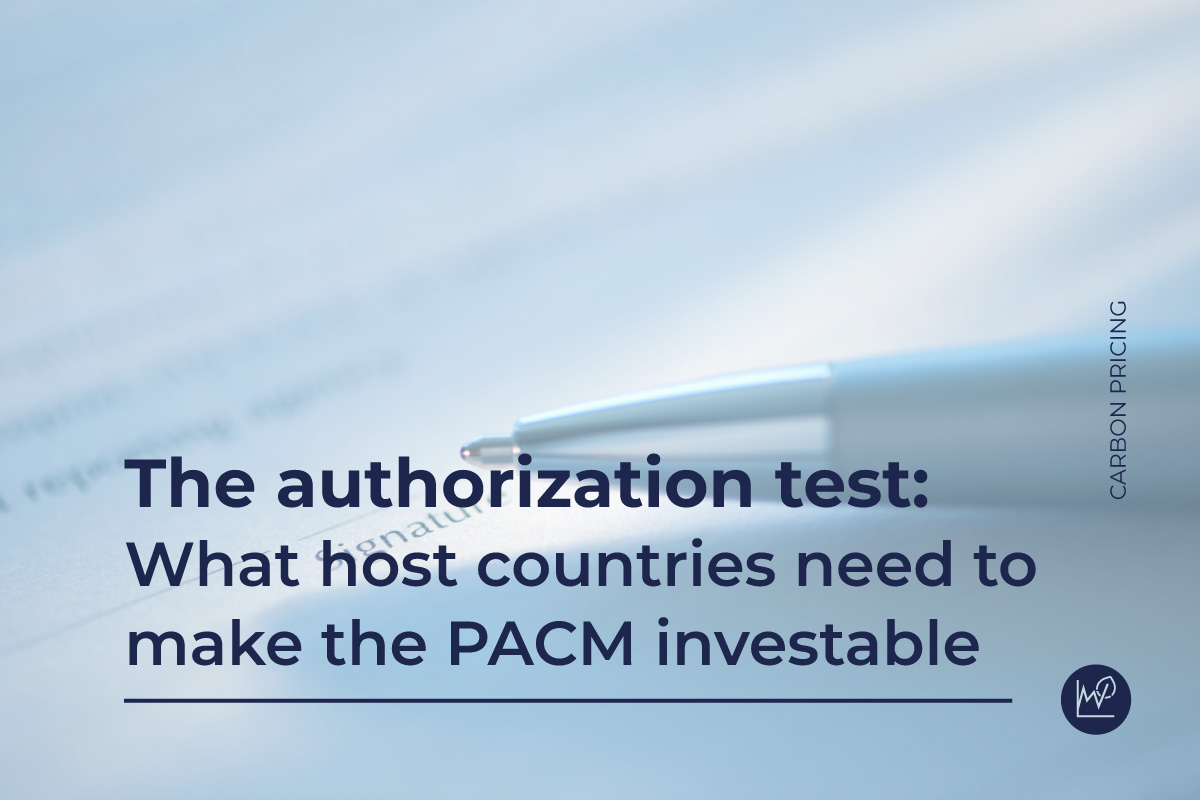 The authorization test: what host countries need to make the PACM investable